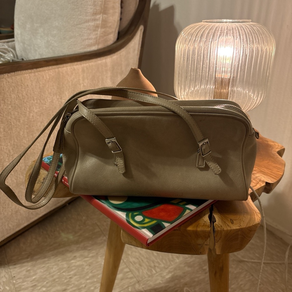 Paloma Wool Beige Leather Shoulder Bag - Picture 2 of 9